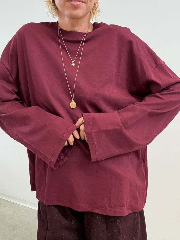 TSHIRT VALERIA BORDEAUX