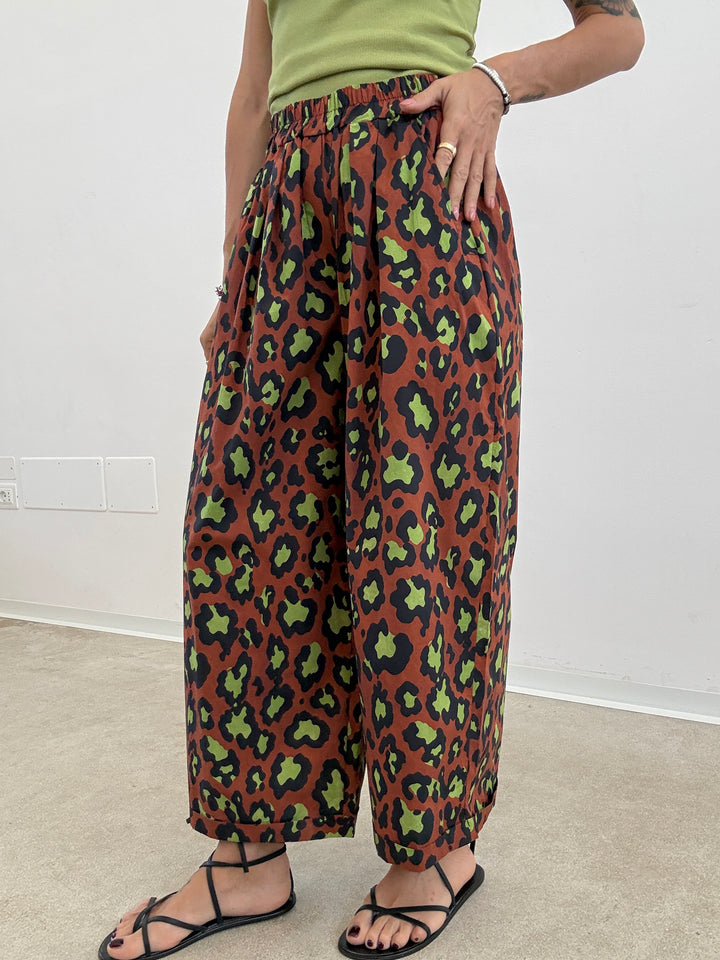 PANTALONE OLIMPIA MACU BRUCIATO/PISTACCHIO