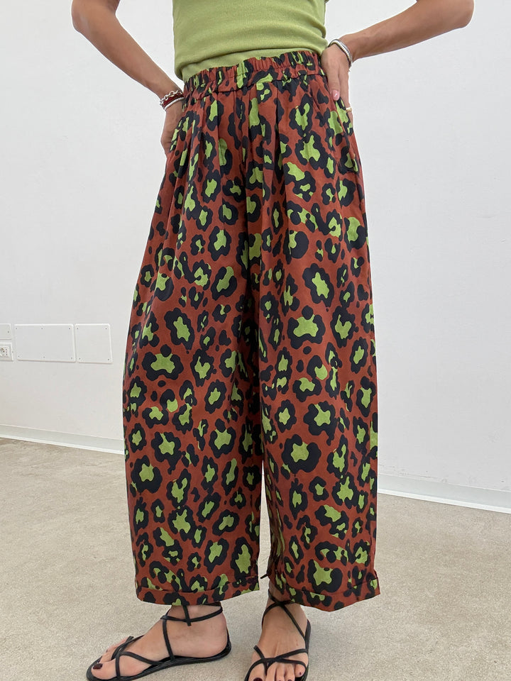 PANTALONE OLIMPIA MACU BRUCIATO/PISTACCHIO