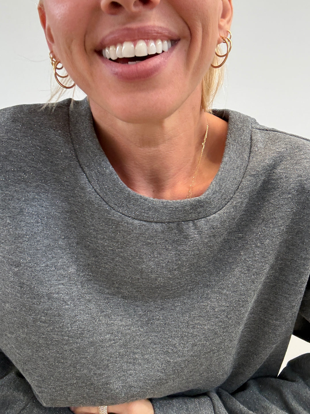 FELPA CHRISTAL MIDGREY
