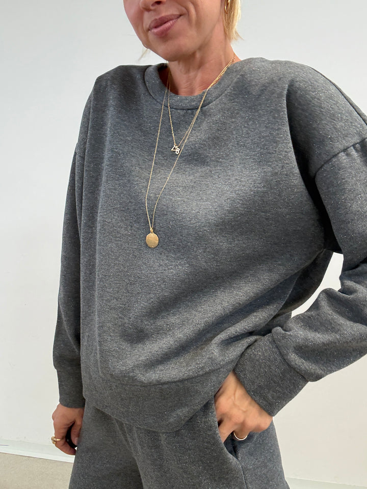 FELPA CHRISTAL MIDGREY