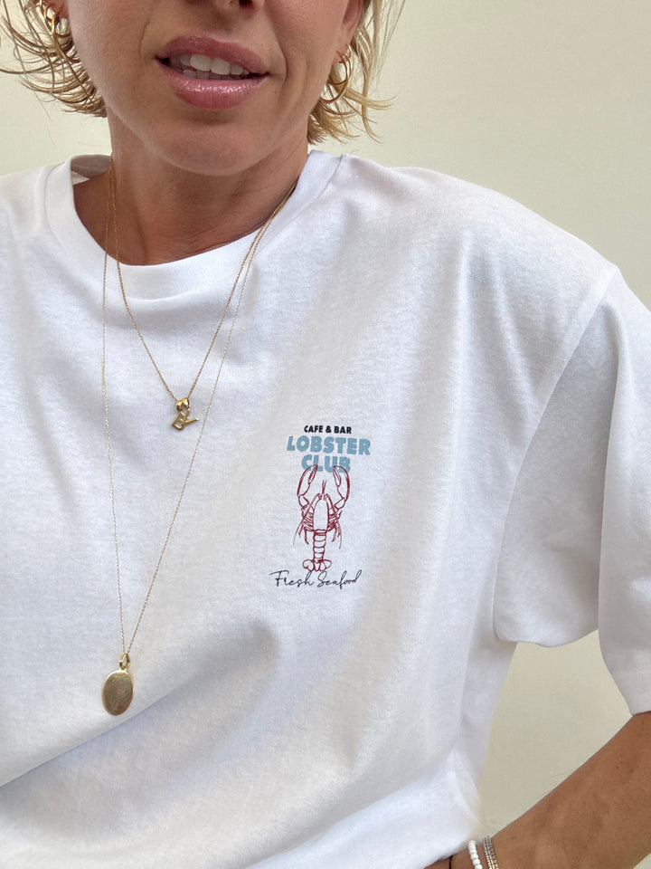 TSHIRT LOBSTER CLUB BIANCA