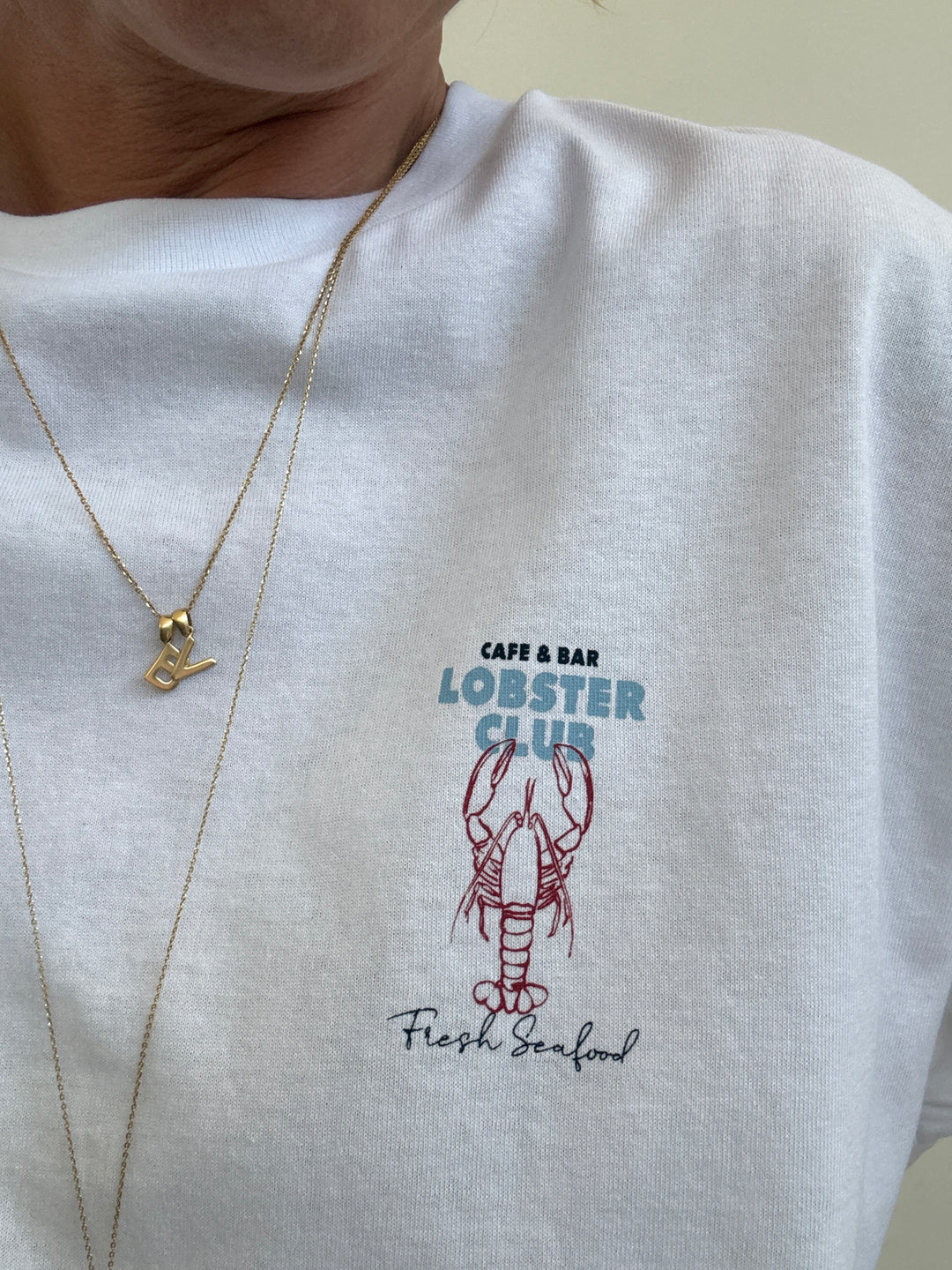 TSHIRT LOBSTER CLUB BIANCA