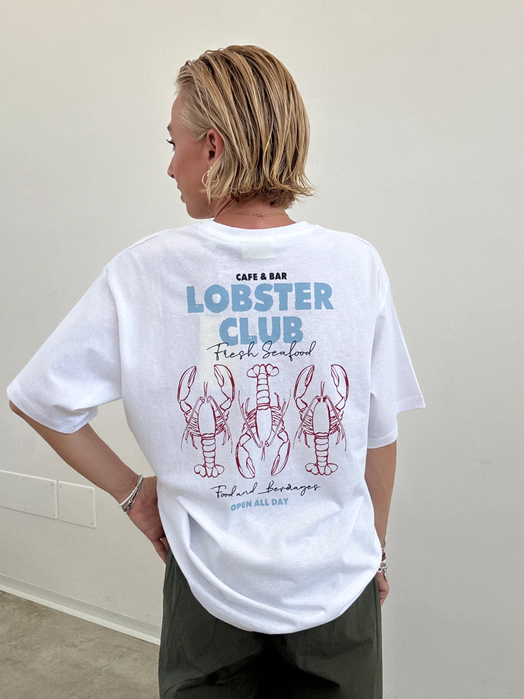 TSHIRT LOBSTER CLUB BIANCA