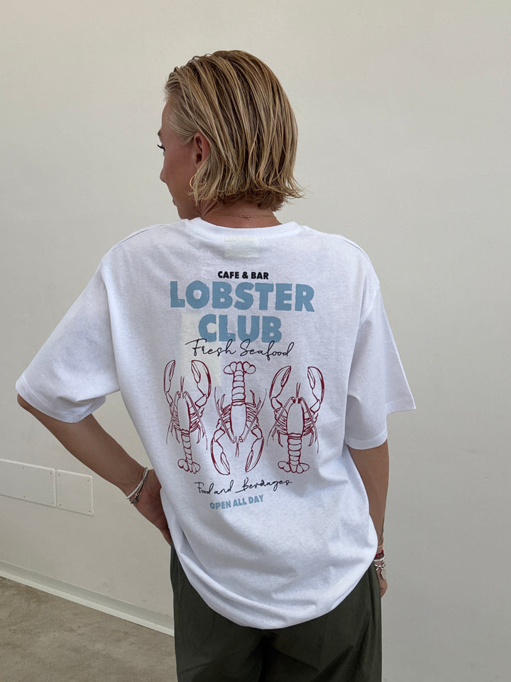 TSHIRT LOBSTER CLUB BIANCA