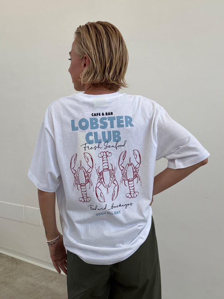 TSHIRT LOBSTER CLUB BIANCA