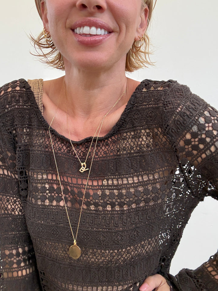 ABITO CROCHET CIOCCOLATO