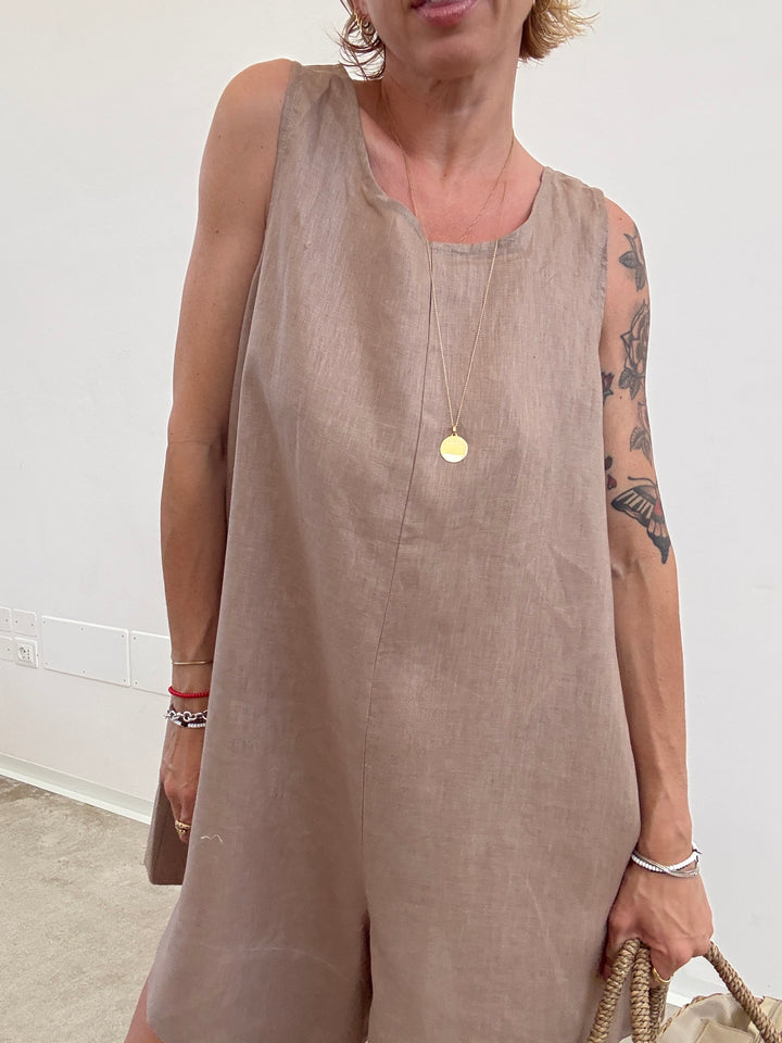 JUMPSUIT MELANIA LINO BEIGE