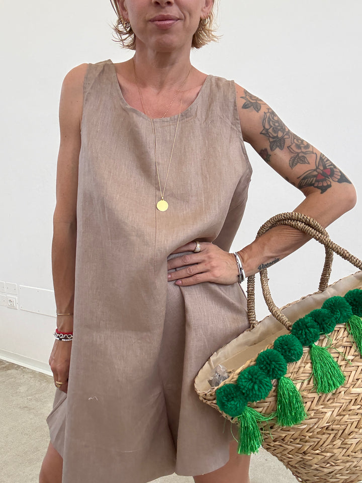 JUMPSUIT MELANIA LINO BEIGE