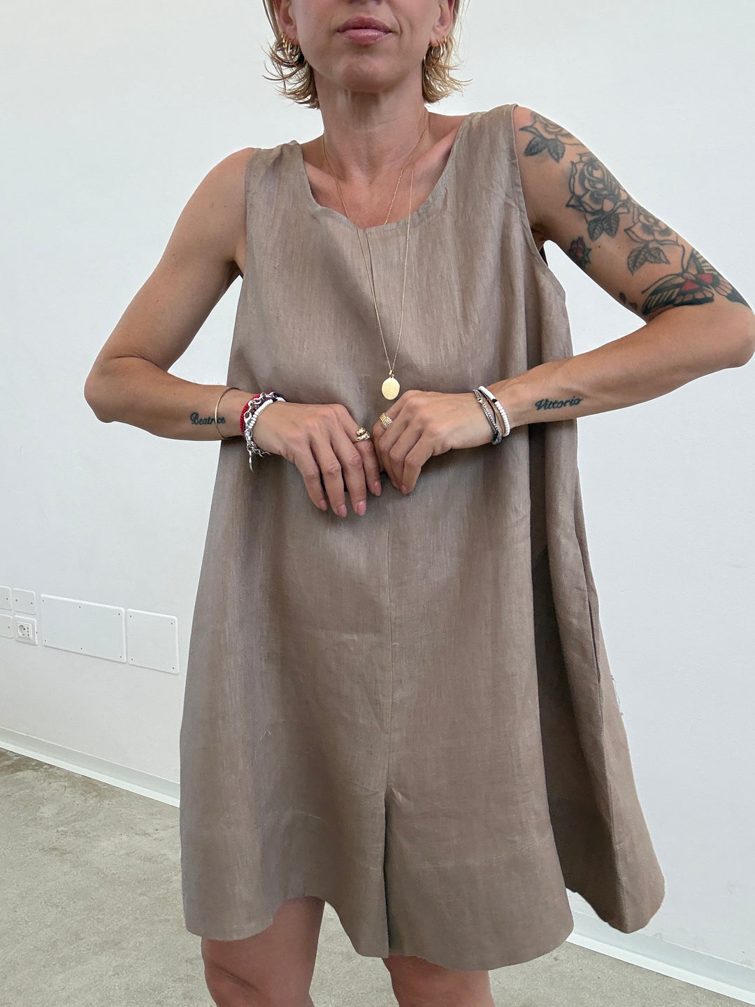 JUMPSUIT MELANIA LINO BEIGE
