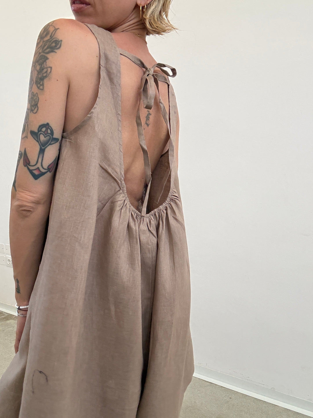 JUMPSUIT MELANIA LINO BEIGE
