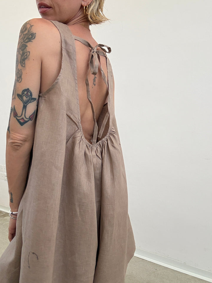 JUMPSUIT MELANIA LINO BEIGE