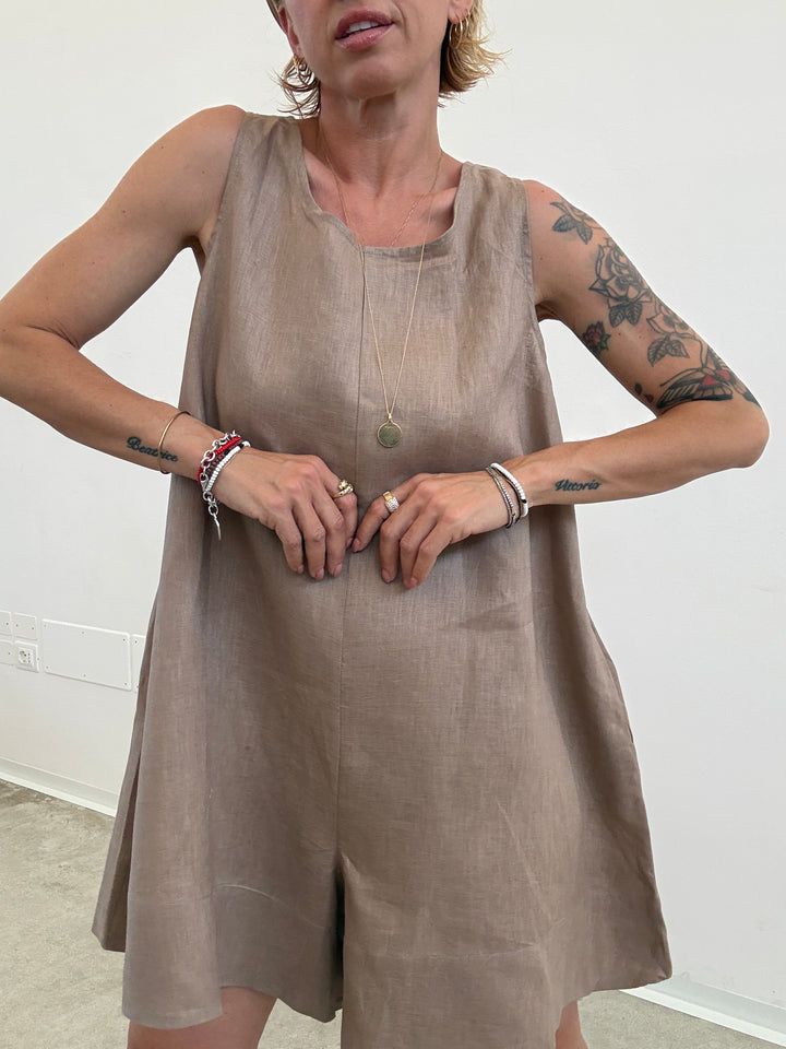 JUMPSUIT MELANIA LINO BEIGE