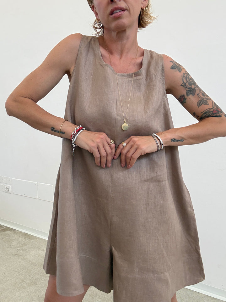 JUMPSUIT MELANIA LINO BEIGE