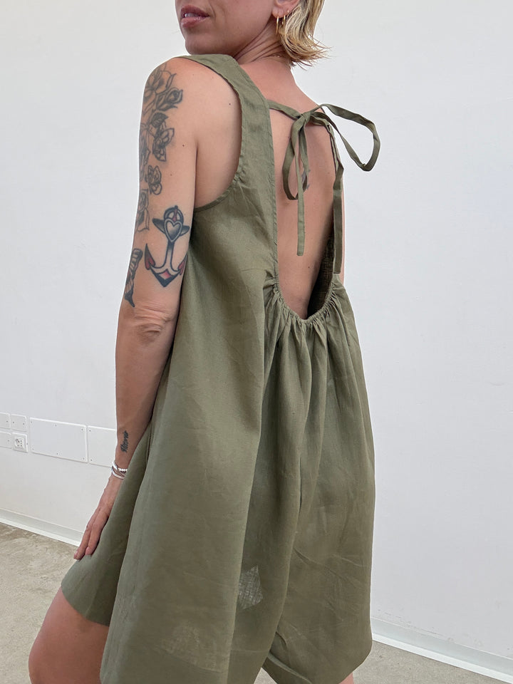 JUMPSUIT MELANIA LINO DESERT SAGE