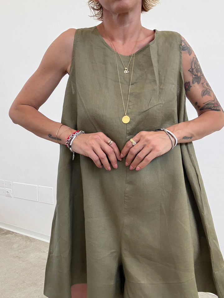 JUMPSUIT MELANIA LINO DESERT SAGE