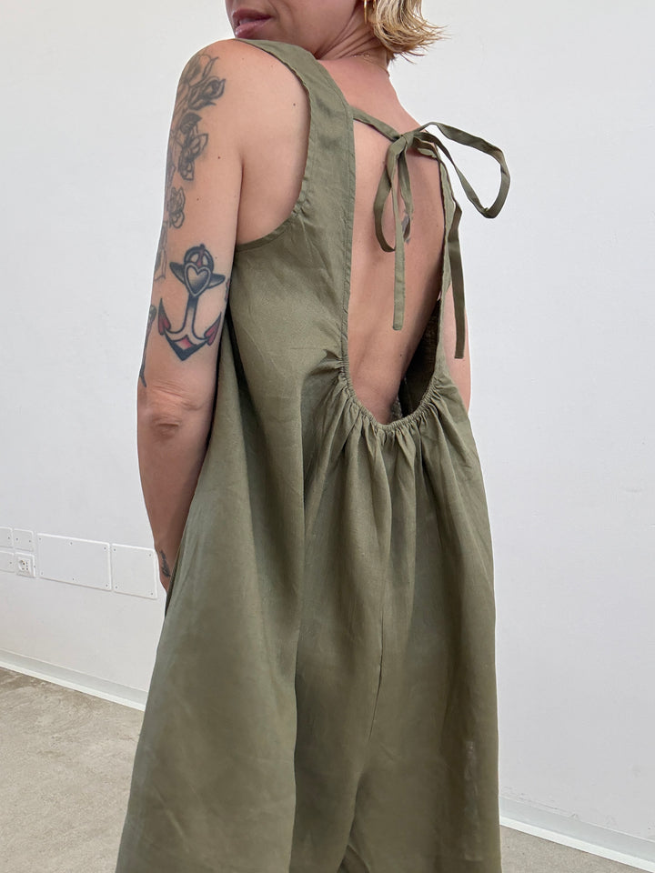 JUMPSUIT MELANIA LINO DESERT SAGE