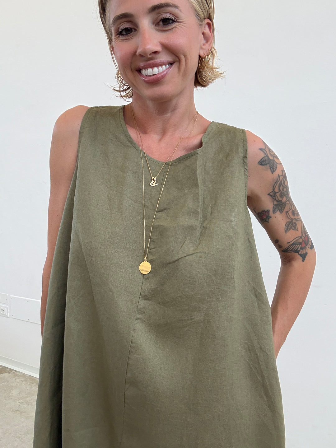 JUMPSUIT MELANIA LINO DESERT SAGE