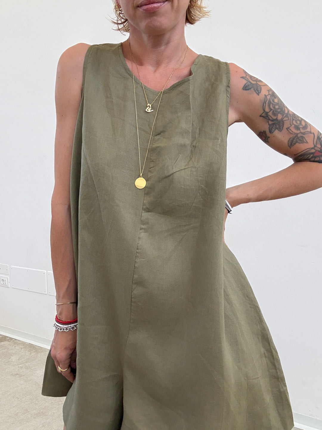JUMPSUIT MELANIA LINO DESERT SAGE