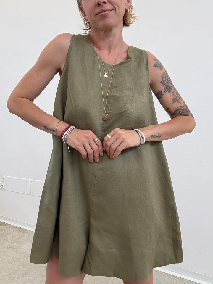 JUMPSUIT MELANIA LINO DESERT SAGE