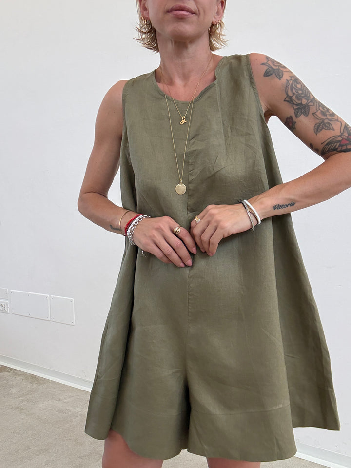 JUMPSUIT MELANIA LINO DESERT SAGE