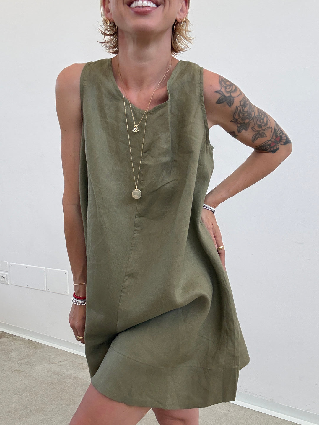 JUMPSUIT MELANIA LINO DESERT SAGE