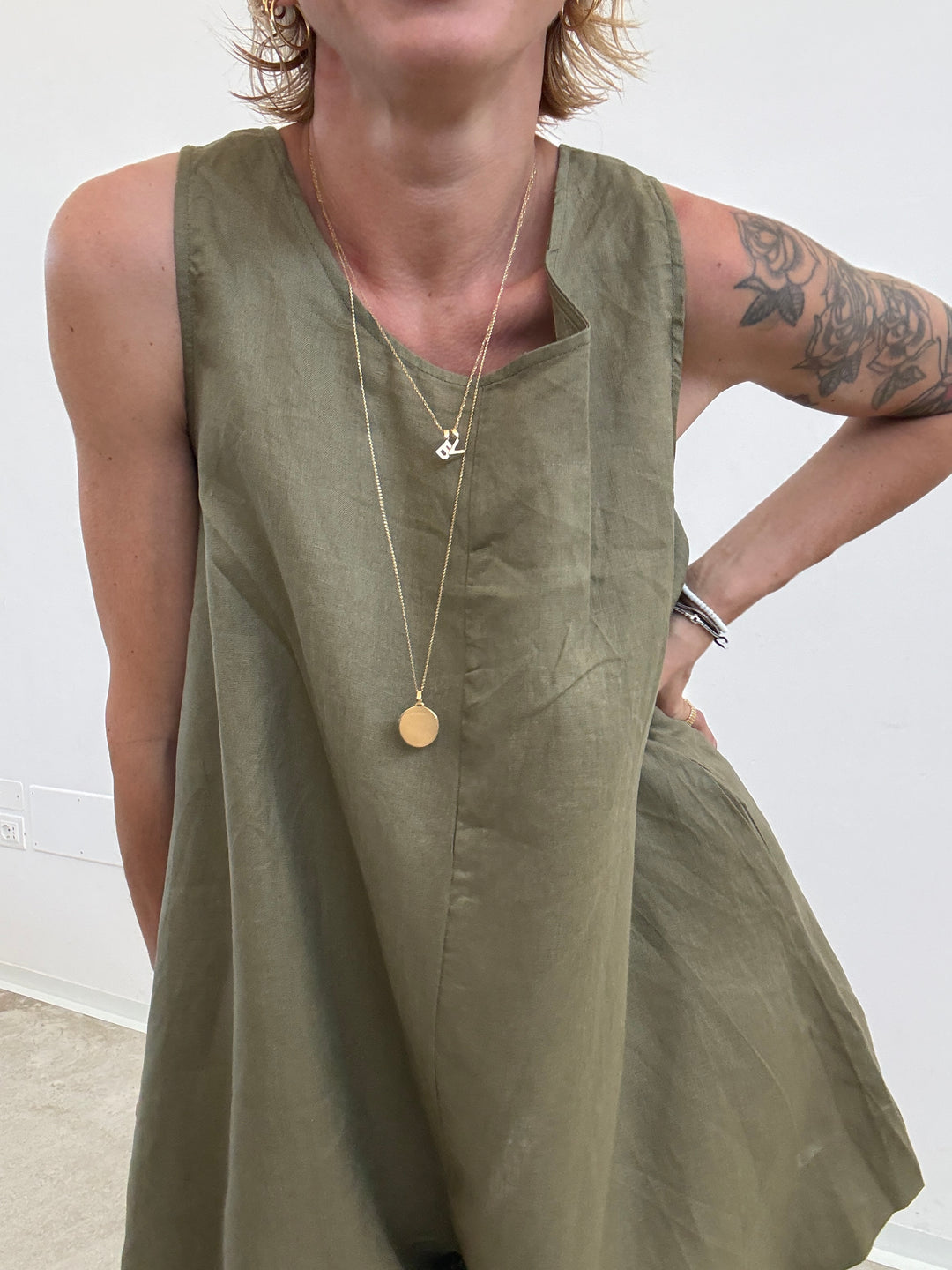 JUMPSUIT MELANIA LINO DESERT SAGE