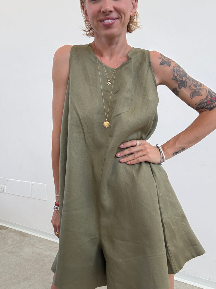 JUMPSUIT MELANIA LINO DESERT SAGE