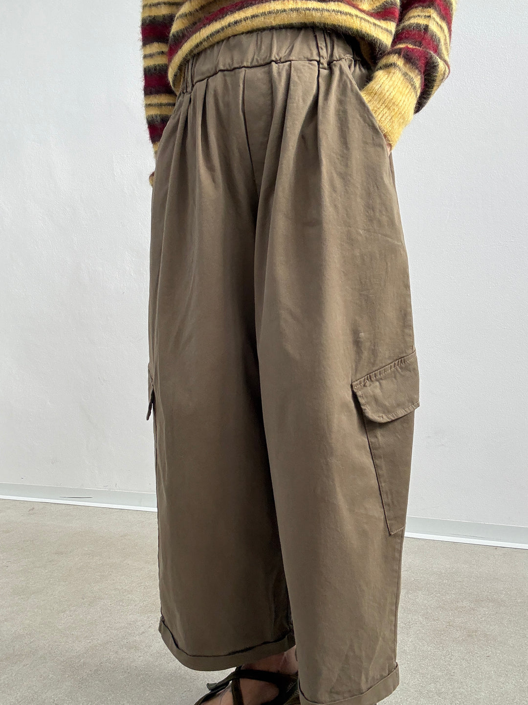 PANTALONE OLIMPIA CARGO VERDE MILI
