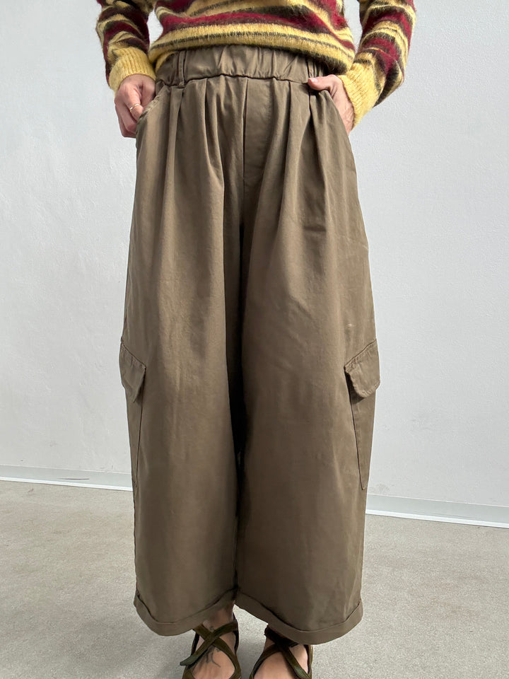 PANTALONE OLIMPIA CARGO VERDE MILI