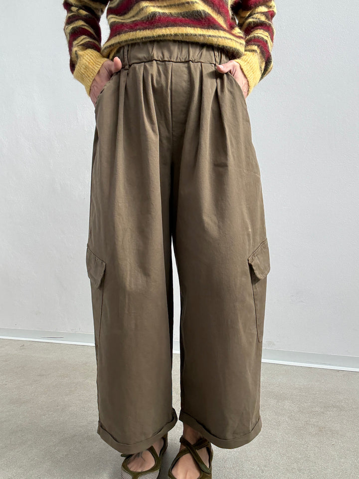 PANTALONE OLIMPIA CARGO VERDE MILI