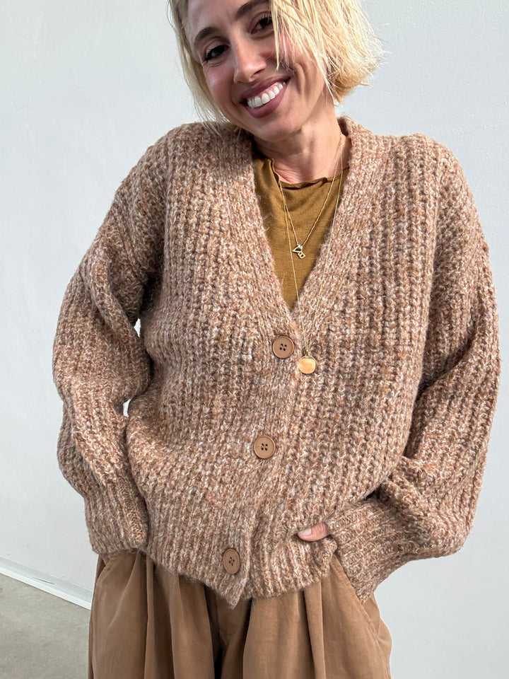 CARDIGAN MANUELA CAMEL