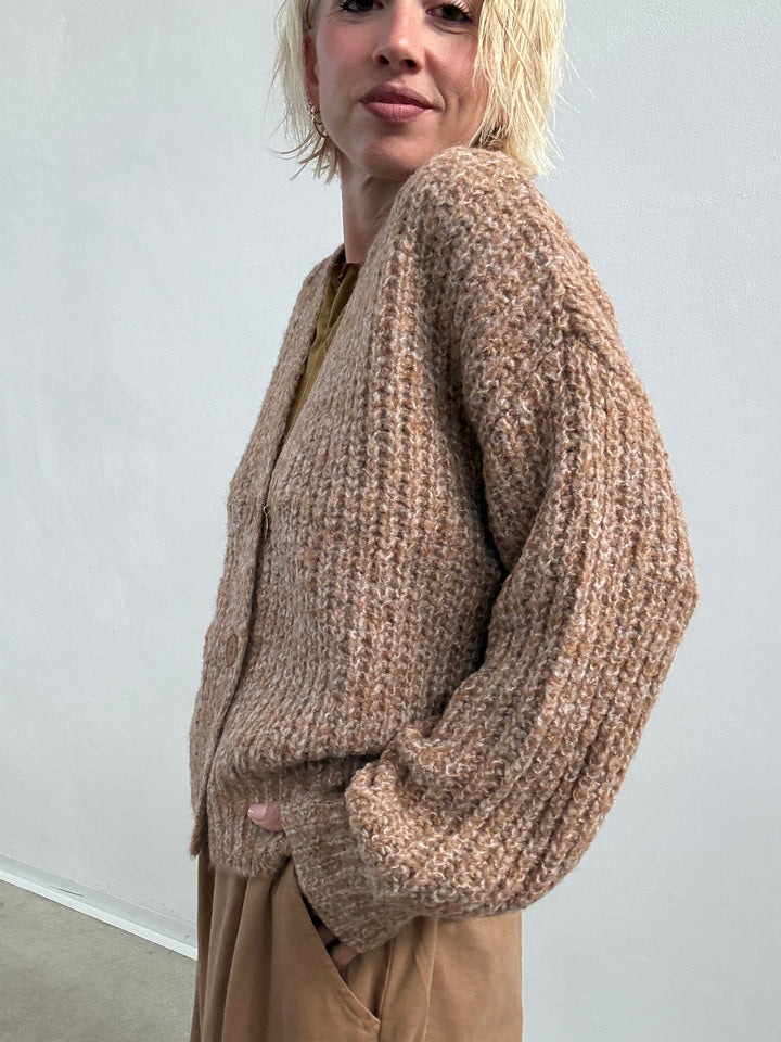 CARDIGAN MANUELA CAMEL
