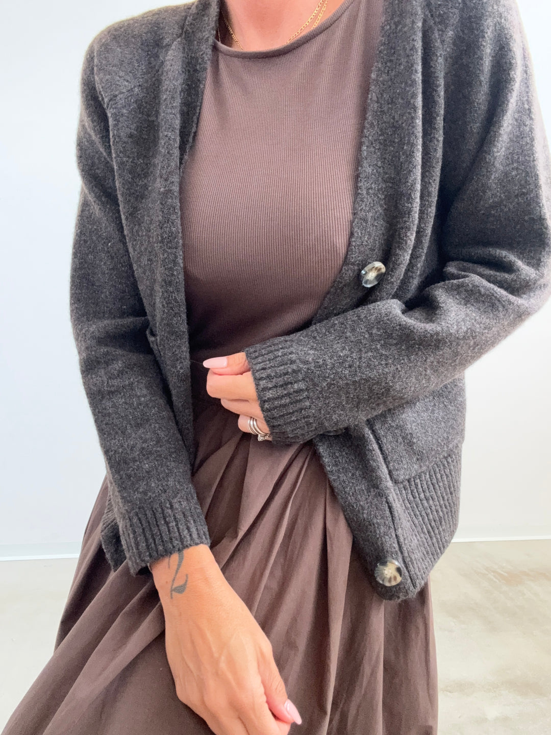 CARDIGAN GEMMA MOKA