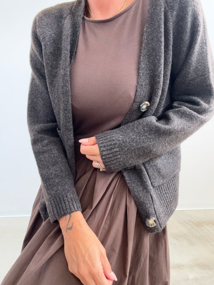 CARDIGAN GEMMA MOKA
