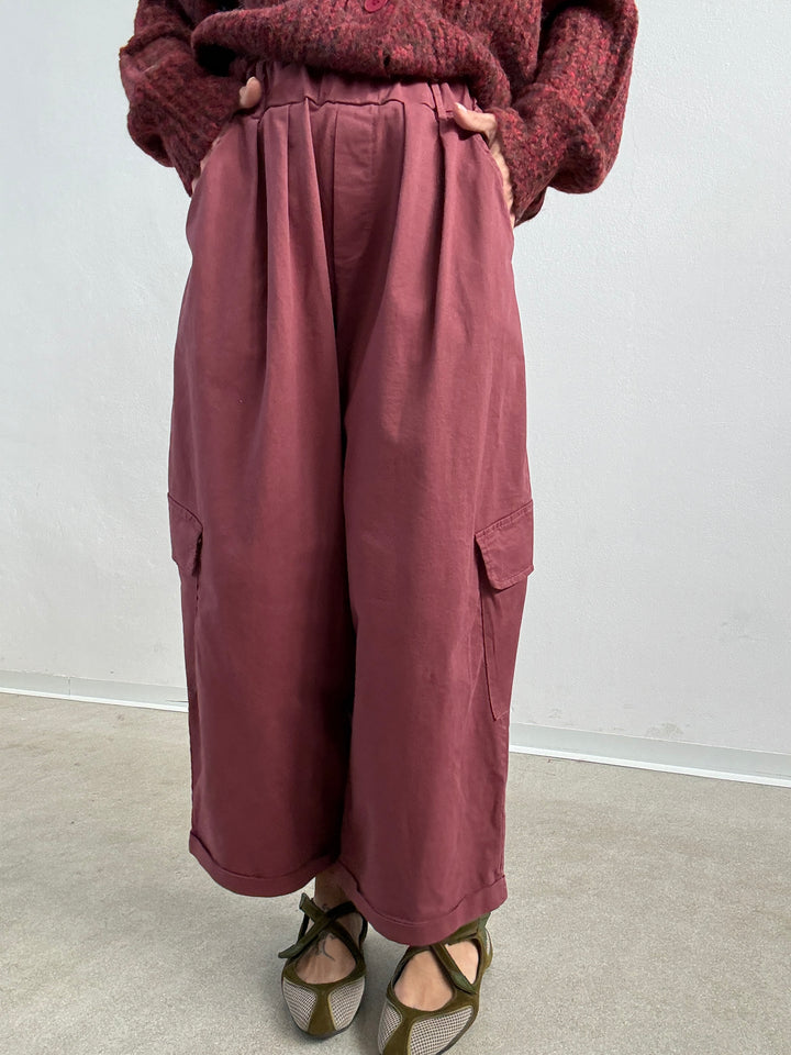PANTALONE OLIMPIA CARGO PEPE ROSA