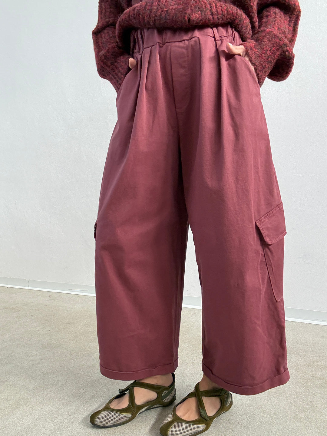 PANTALONE OLIMPIA CARGO PEPE ROSA