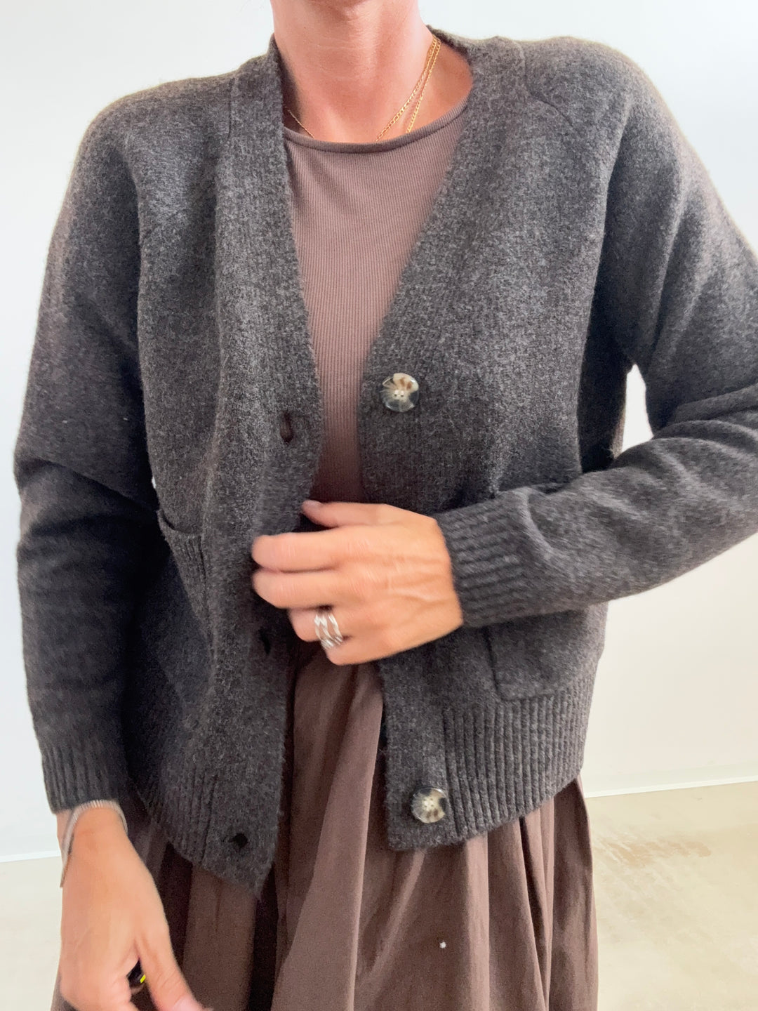 CARDIGAN GEMMA MOKA