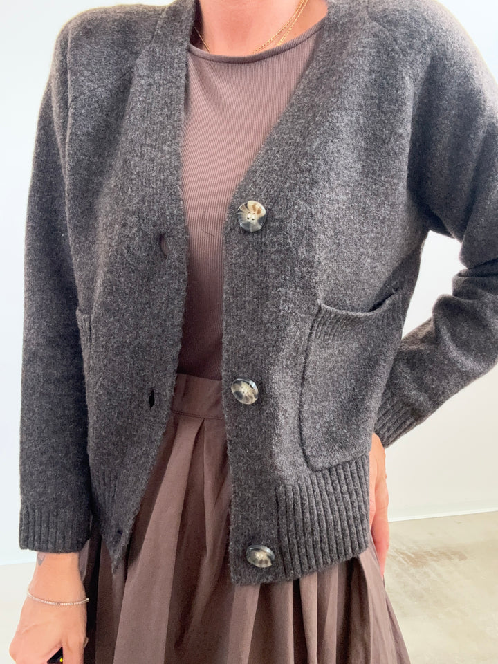 CARDIGAN GEMMA MOKA