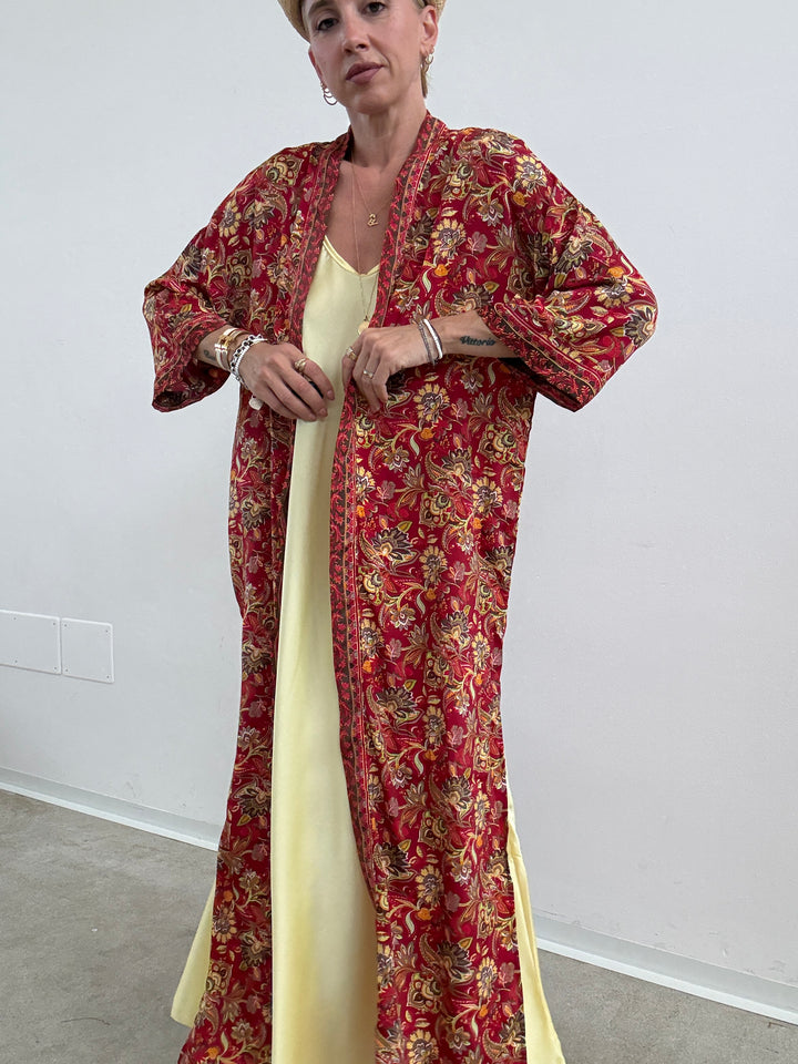 KIMONO INDIA ROSSO/ARANCIO