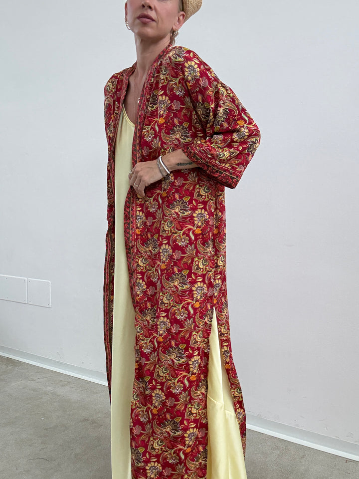 KIMONO INDIA ROSSO/ARANCIO