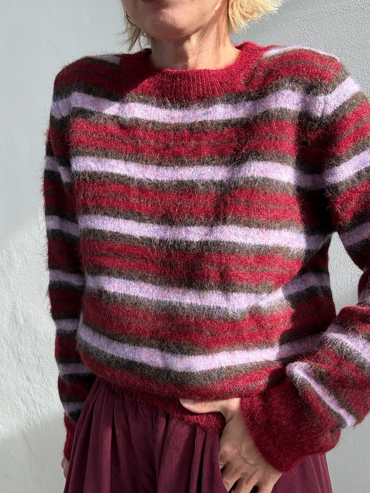 PULL TANIA RIGA ROSSO/LILLA