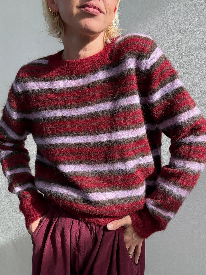 PULL TANIA RIGA ROSSO/LILLA