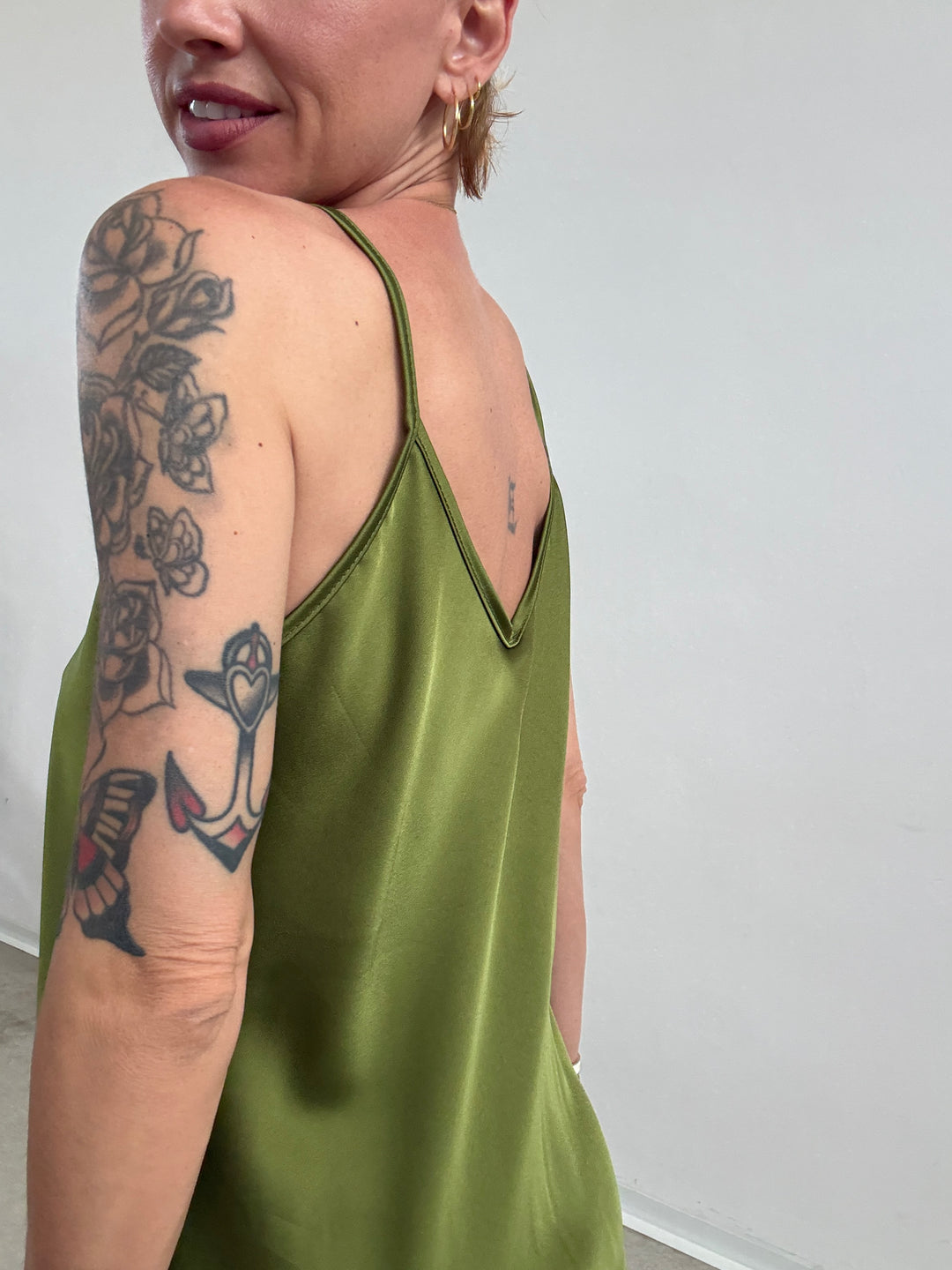 ABITO LINGERIE SATIN OLIO