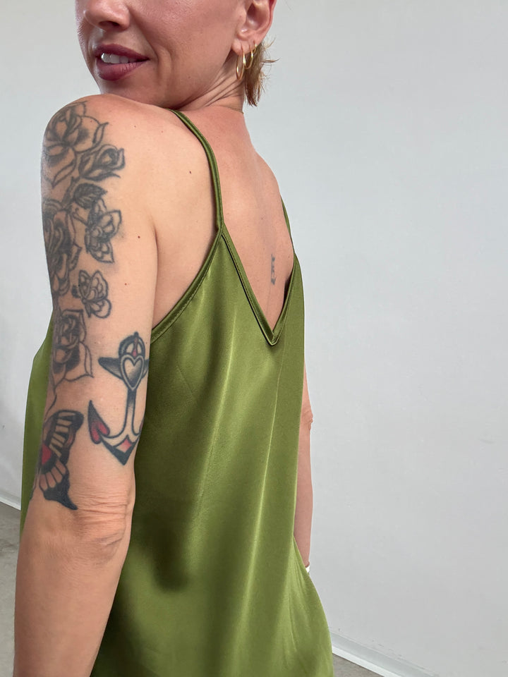 ABITO LINGERIE SATIN OLIO