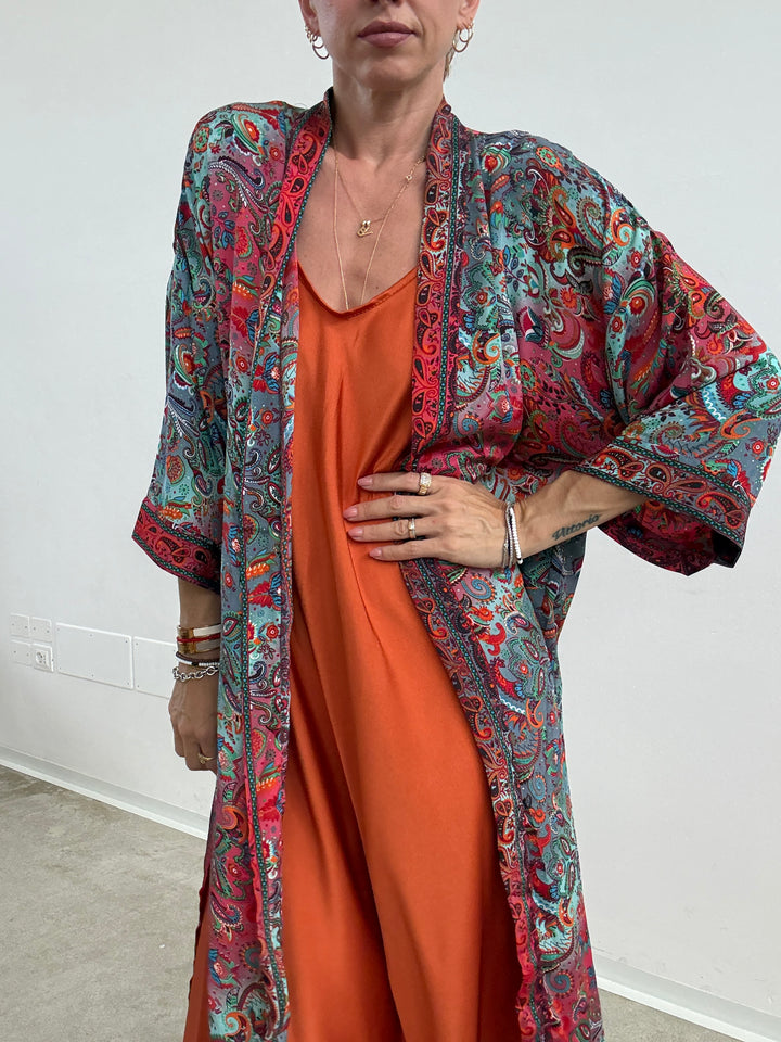 KIMONO INDIA AMARENA/MENTA