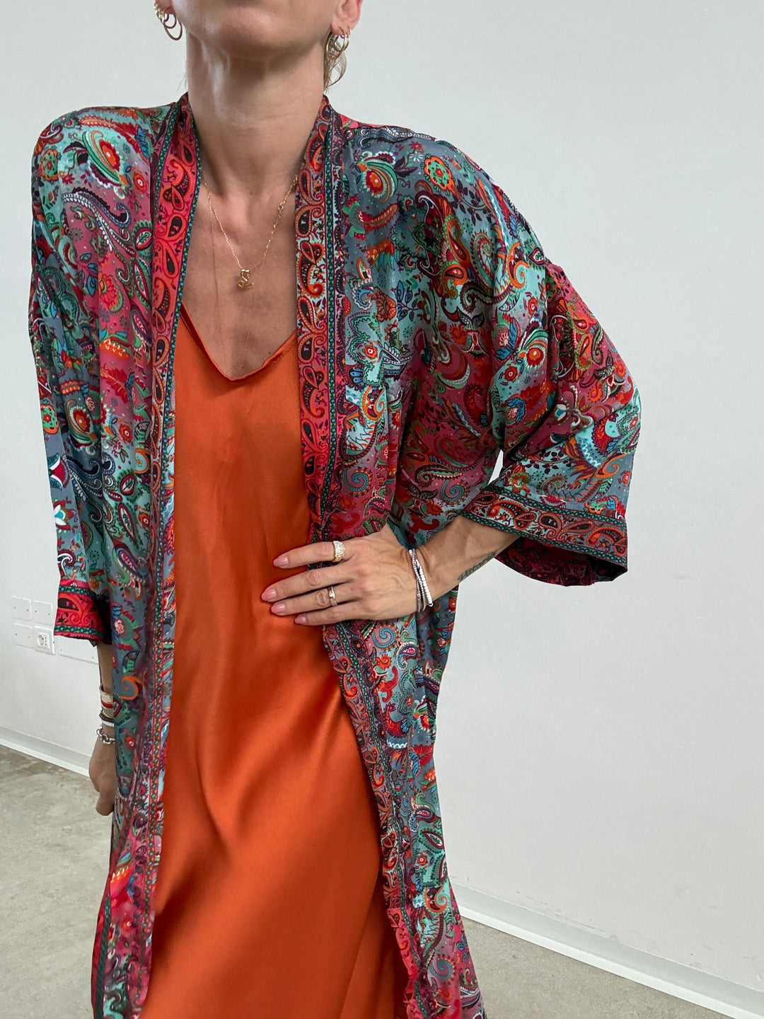 KIMONO INDIA AMARENA/MENTA