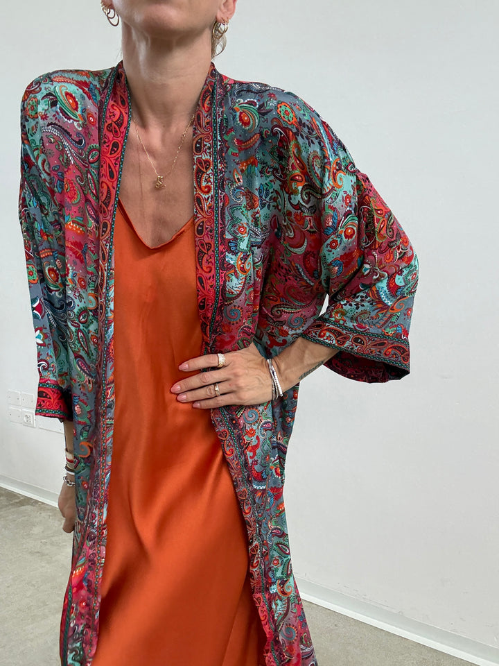 KIMONO INDIA AMARENA/MENTA