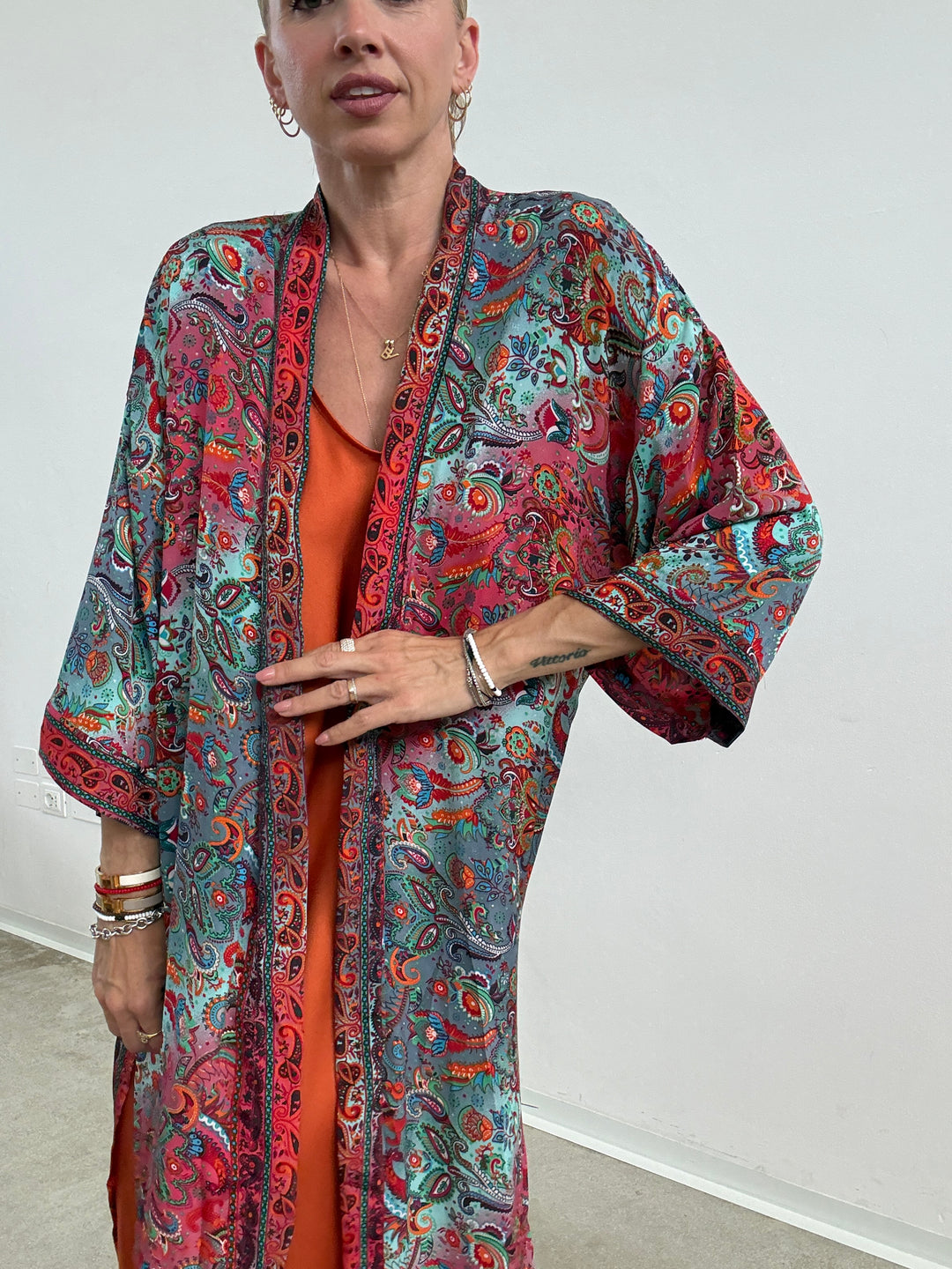 KIMONO INDIA AMARENA/MENTA