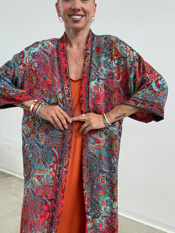KIMONO INDIA AMARENA/MENTA